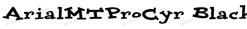 ArialMTProCyr Black字体转换
